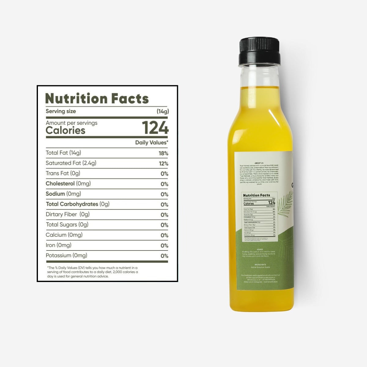 Cold Pressed Groundnut Oil – True Harvest