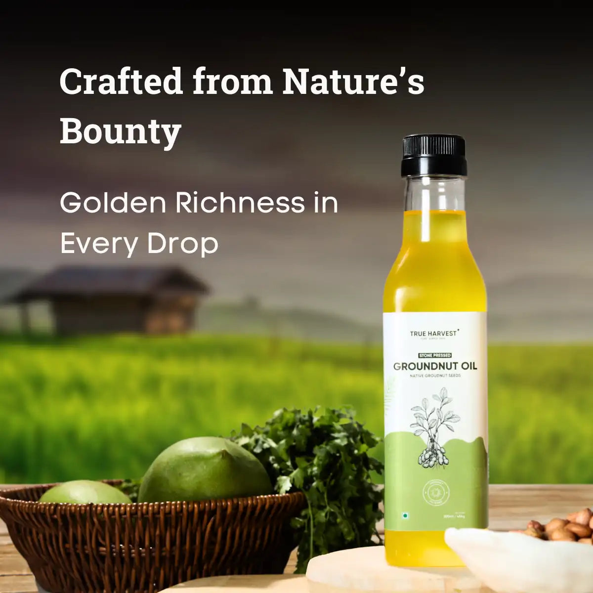 Stone-Pressed Groundnut Oil